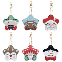 Load image into Gallery viewer, 5/6Pcs/Set-Christmas-Double Side Drill-Diamond Keychain
