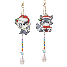 Load image into Gallery viewer, 2Pcs/Set-Christmas Animal-Sun Catcher Window Hanging Diamond Wind Chime
