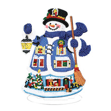 Load image into Gallery viewer, Christmas Snowman-Single Side Drill-Diamond Desktop Ornament
