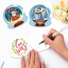 Load image into Gallery viewer, 10Pcs/Set Christmas Crystal Ball-Diamond Greeting Cards
