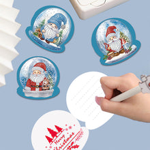 Load image into Gallery viewer, 12Pcs/Set Christmas Crystal Ball-Diamond Greeting Cards
