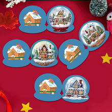 Load image into Gallery viewer, 5Pcs/Set Christmas House-Diamond Greeting Cards
