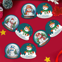 Load image into Gallery viewer, 12Pcs/Set Christmas Crystal Ball-Diamond Greeting Cards
