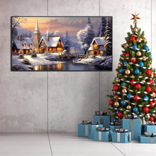 Load image into Gallery viewer, Snow Scene-Full Round Diamond Painting-75x40cm-Large Size

