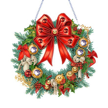 Load image into Gallery viewer, Christmas Wreath-Single Side Diamond Pendant
