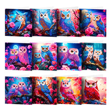 Load image into Gallery viewer, 8/12Pcs/Set-Owl/Cross-Diamond Greeting Cards
