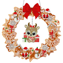 Load image into Gallery viewer, Christmas-Single Side Drill-Diamond Wreath(With LED Light )
