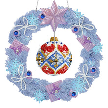 Load image into Gallery viewer, Christmas-Single Side Drill-Diamond Wreath(With LED Light )
