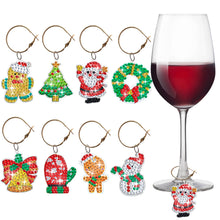 Load image into Gallery viewer, 8Pcs/Set Wine Glass Christmas-Diamond Pendant
