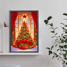 Load image into Gallery viewer, Christmas Tree-Full Round Diamond Painting-40x60cm-Large Size
