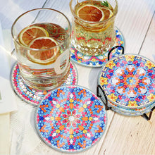 Load image into Gallery viewer, 6Pcs/Set Mandala-Acrylic Waterproof Diamond Coaster
