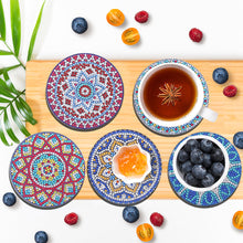Load image into Gallery viewer, 8Pcs/Set Mandala-Wooden Diamond Painting Coaster

