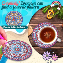 Load image into Gallery viewer, 8Pcs/Set Mandala-Wooden Diamond Painting Coaster
