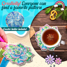 Load image into Gallery viewer, 6Pcs/Set Succulent Plants-Wooden Diamond Painting Coaster
