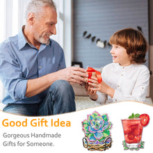 Load image into Gallery viewer, 6Pcs/Set Succulent Plants-Wooden Diamond Painting Coaster
