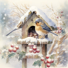 Load image into Gallery viewer, Christmas Bird-Full Round Diamond Painting-30x30cm
