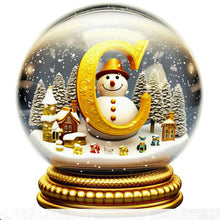 Load image into Gallery viewer, Christmas Crystal Ball Letter-Full Round Diamond Painting-30x30cm
