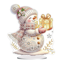 Load image into Gallery viewer, Christmas Snowman-Single Side Drill-Diamond Desktop Ornament
