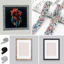 Load image into Gallery viewer, 1M Crystal Diamond Sticker Strip Self Adhesive Ribbon DIY Frame
