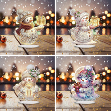 Load image into Gallery viewer, Christmas Snowman-Single Side Drill-Diamond Desktop Ornament
