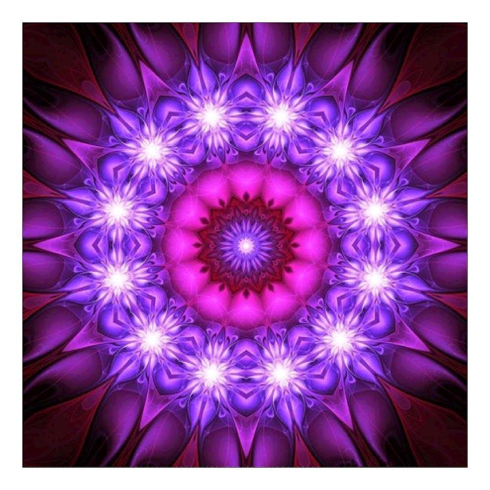 Purple Flower - Full Drill Round Drill - 30x30cm