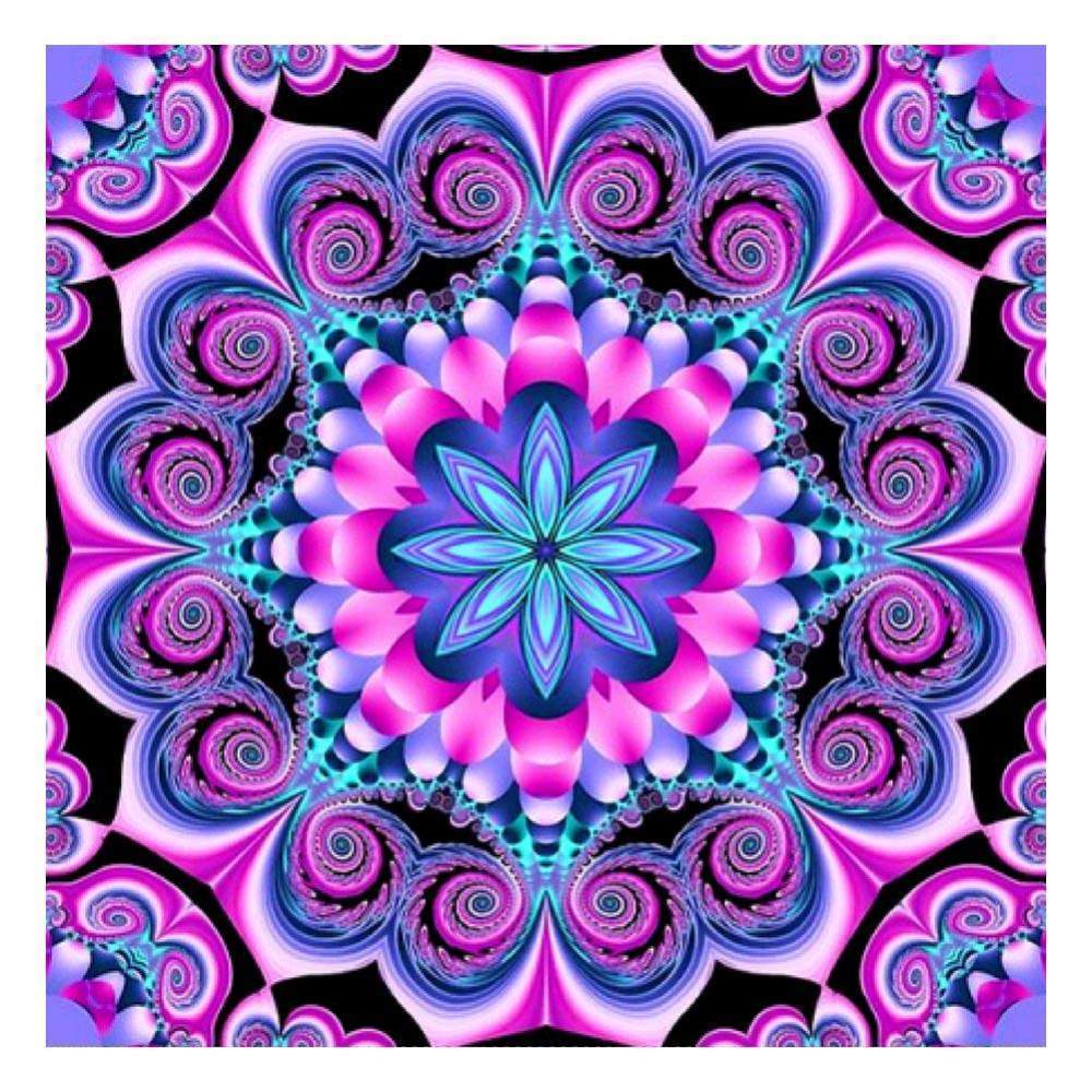 Geometric Flower - Full Drill Round Drill - 30x30cm