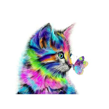 Load image into Gallery viewer, Cat Butterfly  - Full Diamond Painting - 30x30cm
