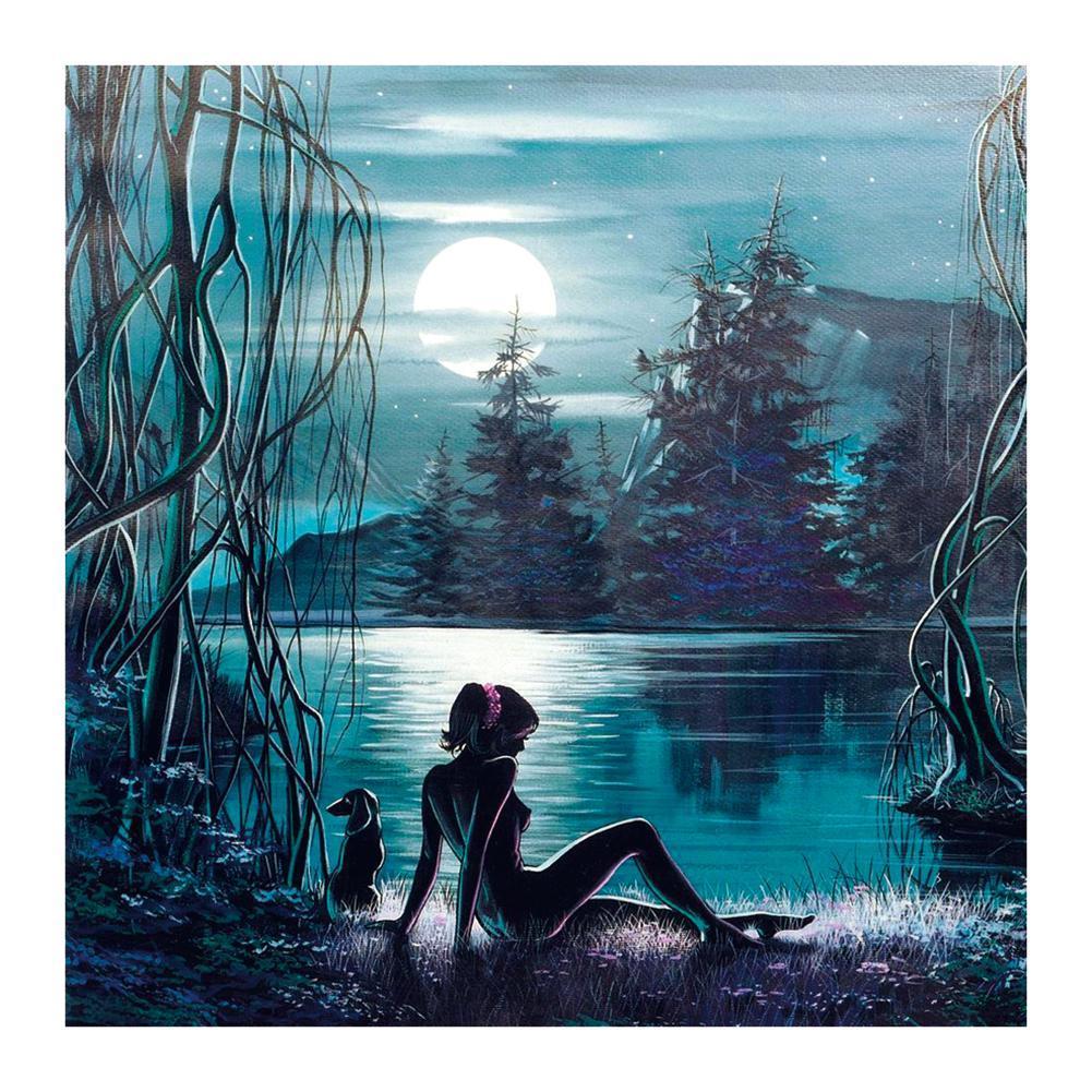 Moon Beauty  - Full Diamond Painting - 30x30cm