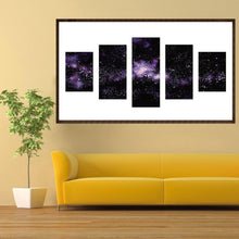 Load image into Gallery viewer, 5pcs/set Dreamy Starry - Full Drill Round Drill Painting - 95x45cm
