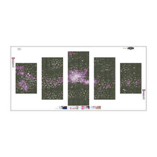 Load image into Gallery viewer, 5pcs/set Dreamy Starry - Full Drill Round Drill Painting - 95x45cm
