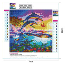 Load image into Gallery viewer, Dolphin - Full Drill Round Diamond Painting - 30x30cm

