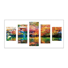 Load image into Gallery viewer, 5pcs/set Scenery - Full Drill Round Drill Painting - 95x45cm
