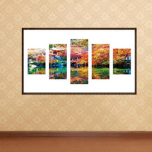 Load image into Gallery viewer, 5pcs/set Scenery - Full Drill Round Drill Painting - 95x45cm
