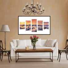 Load image into Gallery viewer, 5pcs/set Sailboat - Full Drill Round Drill Painting - 95x45cm
