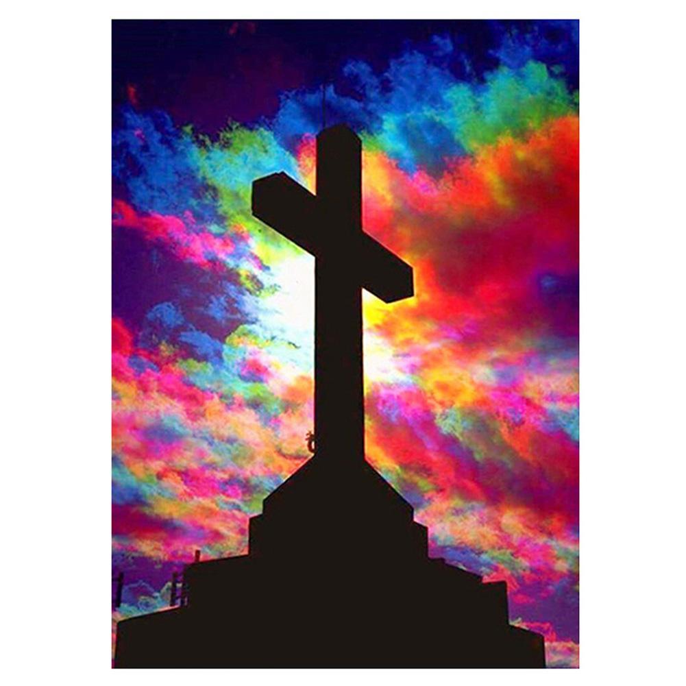 Cross - Full Drill Round Drill - 30x40cm