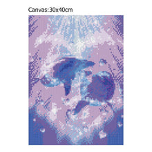 Load image into Gallery viewer, Dolphin Lovers - Full Diamond Painting - 30x40cm
