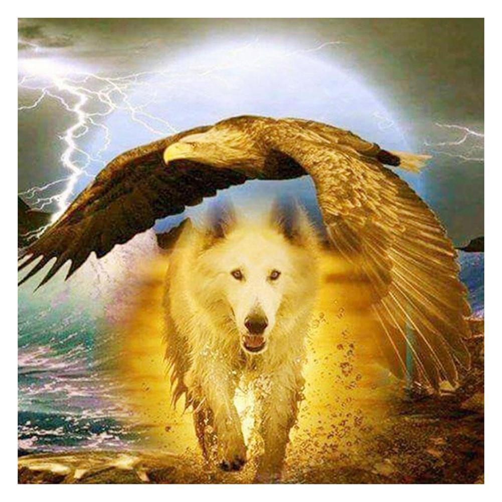 Wolf Eagle - Full Diamond Painting - 30x30cm