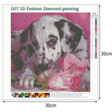 Load image into Gallery viewer, Dog Flower  - Full Diamond Painting - 30x30cm
