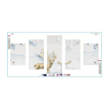 Load image into Gallery viewer, 5pcs/set Fawn - Full Drill Round Drill Painting - 95x45cm
