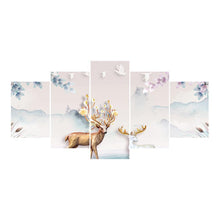 Load image into Gallery viewer, 5pcs/set Fawn - Full Drill Round Drill Painting - 95x45cm
