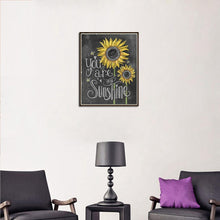 Load image into Gallery viewer, Sunflower Blackboard - Full Drill Round Drill - 25x30cm
