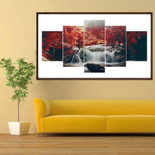 Load image into Gallery viewer, 5pcs/set Landscape - Full Drill Round Drill Painting - 95x45cm
