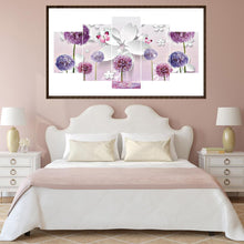 Load image into Gallery viewer, 5pcs/set Dandelion - Full Drill Round Drill Painting - 95x45cm
