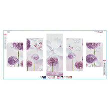 Load image into Gallery viewer, 5pcs/set Dandelion - Full Drill Round Drill Painting - 95x45cm

