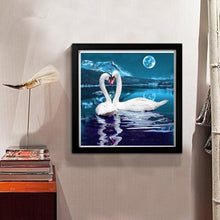 Load image into Gallery viewer, Swan Lake  - Full Diamond Painting - 30x30cm
