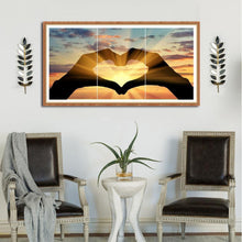 Load image into Gallery viewer, 3pcs/set Love - Full Drill Round Drill Painting - 80x40cm
