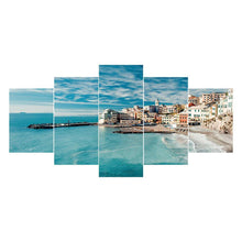 Load image into Gallery viewer, 5pcs/set Village - Full Drill Round Drill Painting - 95x45cm
