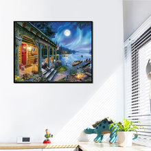 Load image into Gallery viewer, Lake Night Mosai - Full Diamond Painting - 30x25cm
