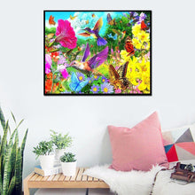 Load image into Gallery viewer, Birds Flowers  - Full Diamond Painting - 30x25cm
