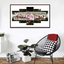Load image into Gallery viewer, 5pcs/set Flower - Full Drill Round Drill Painting - 95x45cm
